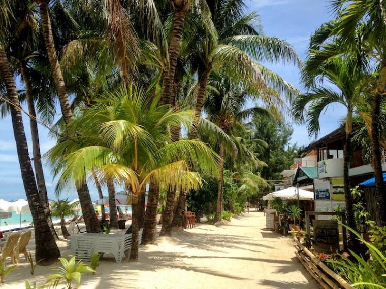 Angol beach path, Boracay, Philippines