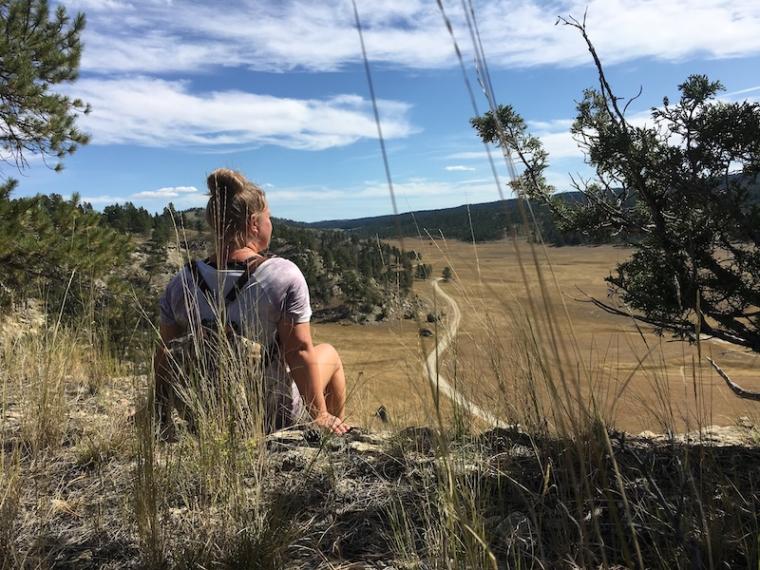 Kate Hammaren exploring Montana