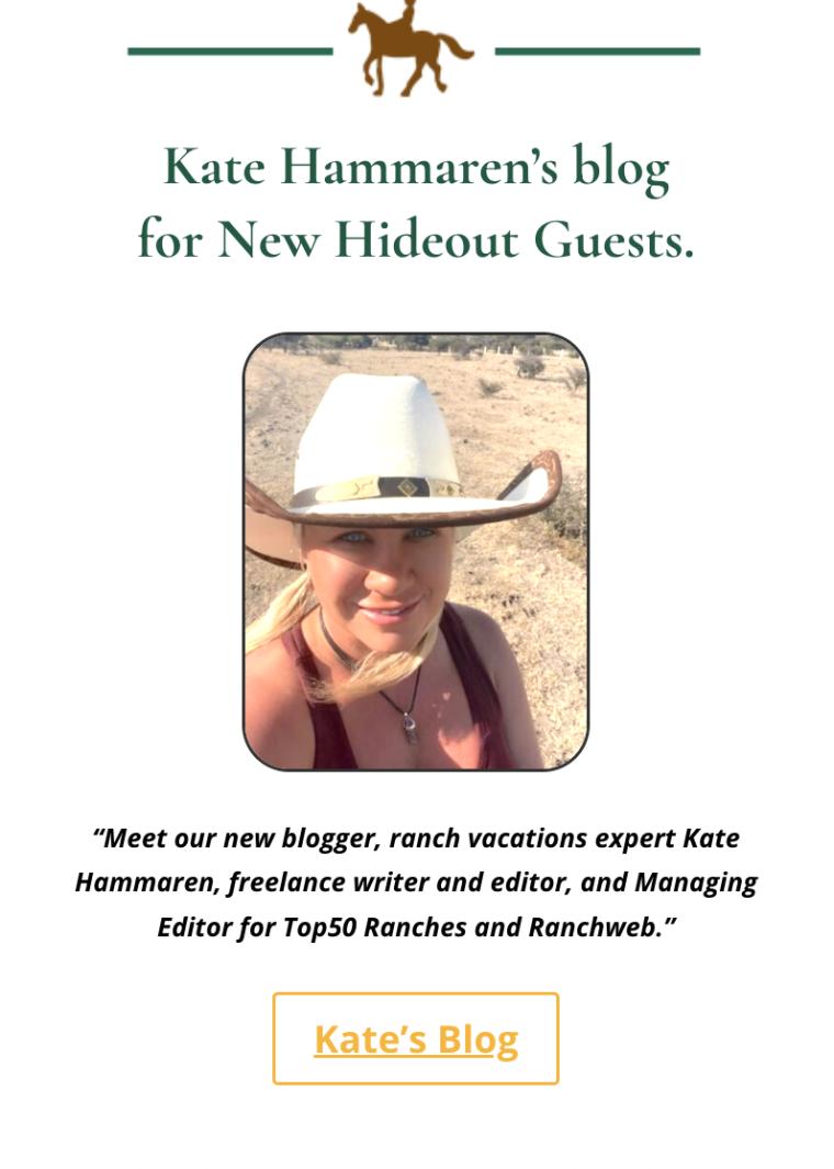 Kate Hammaren The Hideout Lodge & Guest Ranch Blog